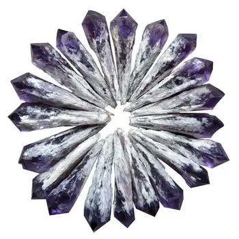 1 Natūralus Ametistas Grupių Kvarco Kristalo Lazdelė Skeptrą Gydymo Akmuo Geode Druzy