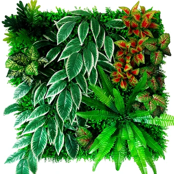 100*100 cm Dirbtinės Žaliosios Sienos Padirbtų Augalų Eukalipto Lapų Puokštė 