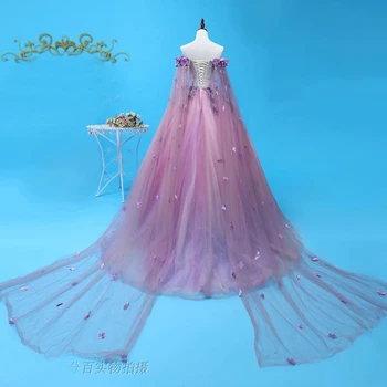 100%realių šviesiai violetinės spalvos ilgas apsiaustas kamuolys suknelė viduramžių suknelė Renesanso suknelė karalienės Viktorijos suknelė/Marie Antoinette/ Belle Kamuolys