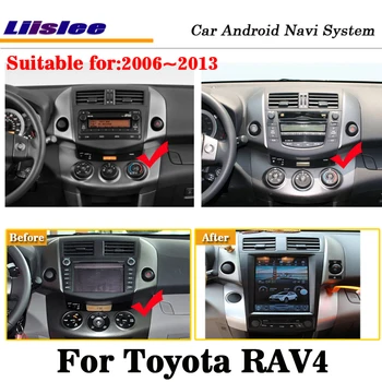 12.1 Colių Android 2+32G Toyota RAV4 Rav 4 2006~2013 M. Automobilio Stereo Ekrano Carplay Wifi GPS Navi Žemėlapis Navigacija, Multimedija