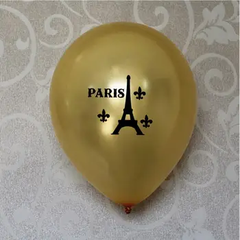 12. Paryžiaus bokšto grupė temą vestuvių lateksiniai balionai Nuotakos Dušas Jubiliejų 50 60 gimtadienio Apdaila