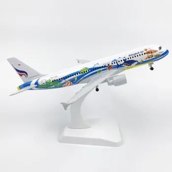 16CM Lydinio Modelis A320 Bankokas Žuvų Orlaivio Modelis Plokštumoje Modelis Diecast Orlaivių Žaislai Lėktuvo Lėktuvo Vaikas Dovanos, Kolekcines