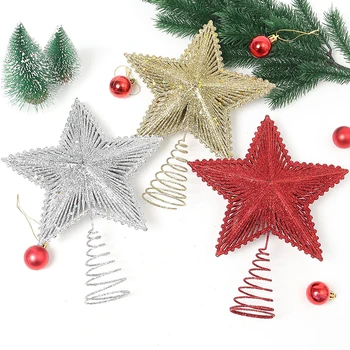 1pcs Kalėdų Eglutė Top 20 * 25cm Shining Star Langą Pakabukas Mall Namų Puošybai 2023 Naujųjų Metų Kalėdinė Dekoracija