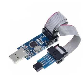 1PCS USBASP USBISP AVR Programuotojas USB ISP USB ASP ATMEGA8 ATMEGA128 Paramos Win7 64