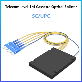 1X4 1X8 1X16 1X32 1X64 SC /UPC šviesolaidžio (FTTH Splitter PLC optinis splitter Kasetės Regos plc Splitter