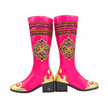 2 spalvų mongolų batai moterims ir mergaitėms šokių bateliai princesė batai vintage batai mažumų drabužių priedai