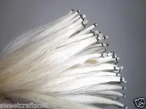 20 Posmų Smuikas Lankas plaukų 32 cm, 6 g/henkas, įskaitant 10, juoda ir balta 10
