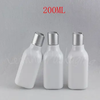 200ML Balto Kvadrato Plastikinio Butelio , 200CC Tuščias Kosmetikos Konteinerių , Šampūnas / Losjonas Pakuotė Buteliukas ( 30 VNT/Lot )