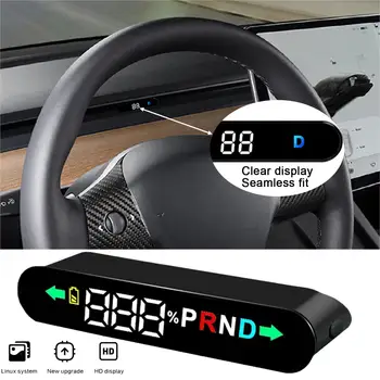 2019~2022 HUD Head-up Display už Tesla Automobilio Modelis 3 Modelis Y Skaitmeninis Spidometras Automobilių GPS Modelis 3 Modelis Y Automobilių Reikmenys