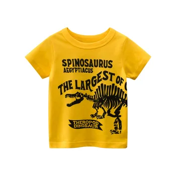2021 m. Vasarą T-marškinėliai Berniukams, Print T Shirt Vaikai Viršūnes Tees trumpomis Rankovėmis, Animacinių filmų Kūdikių Drabužiai 2-9 Metų Dropship