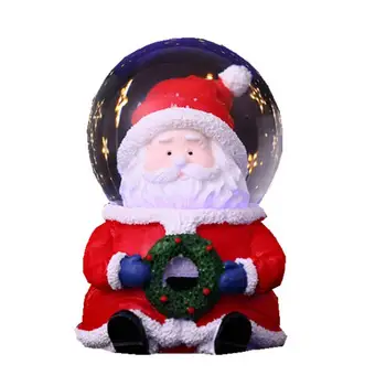 2022 Karšto Kalėdų Sniego Pasaulyje Išskirtinį Mielas Stiklo Derva, Kalėdų Senelis, senis besmegenis, Sniego Pasaulyje Namų