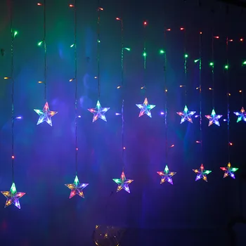 220V Pasakų Užuolaidų Lempa LED String Žiburiai Kalėdų Sodas, Lauko, Patalpų Dekoro Atostogų Apšvietimas, Dekoracijos Namų Bendrabutyje