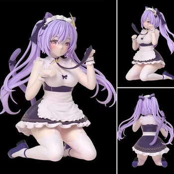 28cm Anime Pav Genshin Poveikio Keqing Kačių Ausų Tarnaitė Seksuali Mergina, PVC Veiksmo Figūrėlė Žaislai Kolekcionuojamos Lėlės Modelio
