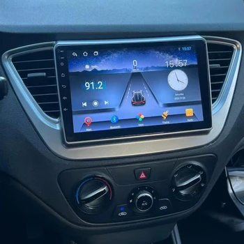 2din Stereo Automobilio Multimedijos Grotuvo hyundai Accent 2012-2018 Galvos Vienetas Android Radijo, GPS Navigaciją, Android auto Carplay