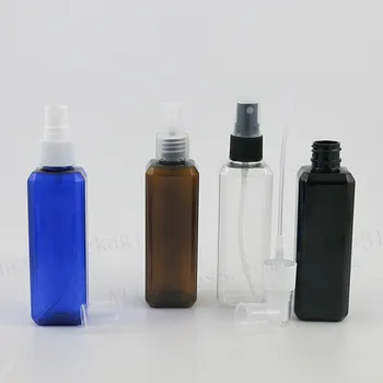 30 x 100 ml mėlynos spalvos Gintaro Aišku Juodas kvadratas pet kvepalų buteliuko 100cc Tuščią langelį rūko purkštuvu buteliukas 100ml kvepalų ir parfumerijos
