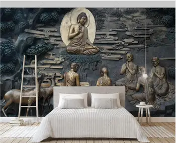 3d Tapetai ant sienos užsakymą freskos Klasikinis Paramos Budistų Duomenys miegamasis namų dekoro foto tapetai, sienų į ritinius
