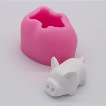3D Triušis Kiaulių Silikono Formos 