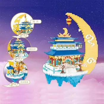 4216pcs Moon Palace Pilis YZ Mini Blokai Architektūra, Gražus Namas Brinquedos Vaikams, Žaislas Vaikams Kalėdų Dovanos 116