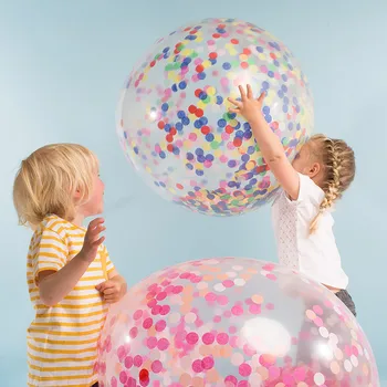 5vnt/daug Didelis Apvalus skaidrus balionas konfeti balionas vestuvių susitarimą,įmonės gimtadienio šventė,metinis susitikimas