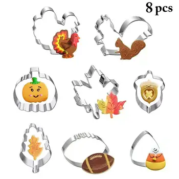 8Pcs Cookie Cutters Rinkinys 