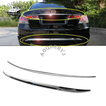 ABS Chrome Galiniai Kamieno Dangčio&bamperis lūpų Padengti Apdaila Liejimo Tinka Honda Accord sedanas 2008-2012 metų Automobilio stiliaus