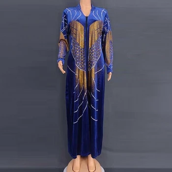Aksomo Indijos, Afrikos Maxi Suknelės Moterims Abaja Mados Musulmonų Etninės Tradicinių Kurties Pakistano Suknelė Indija, Pakistanas Drabužiai