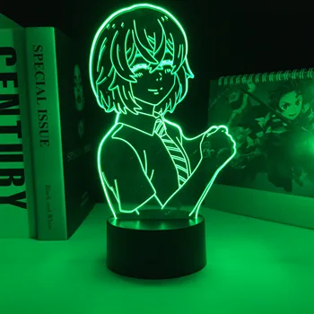 Anime Pav Hinata Tokijo Revengers 3D LED Šviesos Vaikų Miegamasis Apdailos Naktį Šviesos Gimtadienio Dovana Manga Stalo Lempa