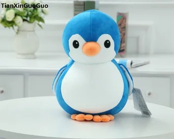 apie 20cm gražių animacinių filmų mėlyna pingvinas pliušinis žaislas riebalų pingvinas minkšta lėlė baby žaislas gimtadienio dovana s0577