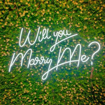Ar Jūs Marry Me? Neon Požymiai Vestuvių Pasiūlymas Dekoro Valentino Diena Apdailos Šalies Sienos Priėmimo Dekoro Užsakymą