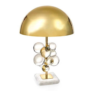 Art Deco LED Krištolo, Marmuro Aišku, Spalvota Burbulas Stalo Lempos, Stalo Lempos.LED Stalo Lempa, Miegamojo Fojė