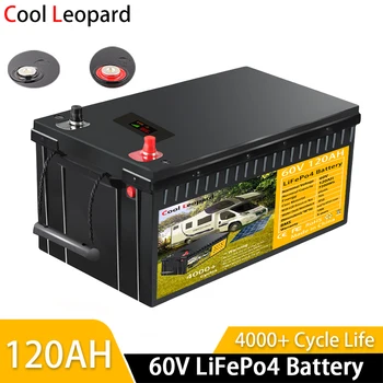 Atnaujintas LiFePO4 Baterija 60V 120Ah Talpos, Su Built-in BMS 7200W Saulės Baterija RV, Saulės Valtis, Lauko Elektros ir Pan...