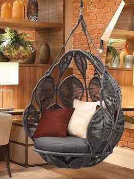 Aukštos kokybės kabo kėdė sūpynės cukranendrių kėdės lauko kiemas uždaras iškrovimo šeimos lopšys balkonas monomero kiemo baldai
