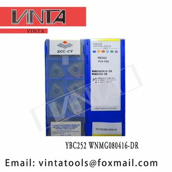 Aukštos Kokybės YBC252 WNMG080416-DR CNC Karbido Tekinimo Įdėklai