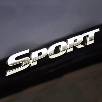 Automobilių 3D ABS Chrome SPORT Logotipas Pusės Kūno Durų Dekoras Emblema Lipdukas Auto Ženklelis Decal BMW, 