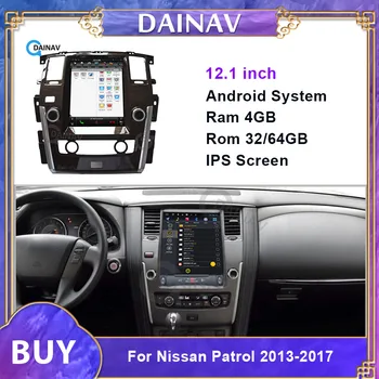 automobilių autoradio Multimedijos Grotuvo Nissan Patrol 2013-2017 automobilių GPS navigacijos android radijo 12.1 colių vertikalus ekranas, DVD