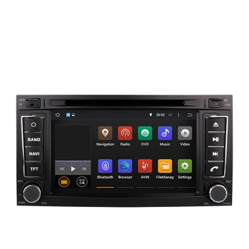 Automobilių GPS Navigacijos Android 10.0 V W Touareg T5 2004-2009 Auto Radijas Stereo Daugiaformačių DVD Grotuvas su Bluetooth Veidrodis Nuorodą