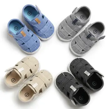 Baby Kūdikiams, Vaikams Mergaitėms Sandalai Bamblys Naujagimių Batai Vasaros Minkštas Vienintelis Sneaker Anti-Slip Batų Naujagimis