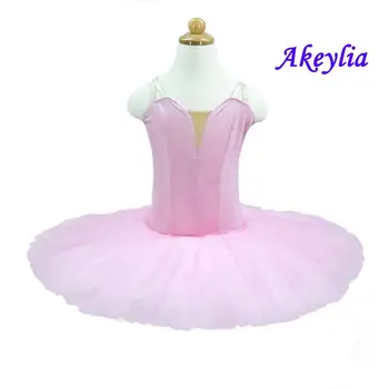 Baleto tutu suknelė rožinės spalvos anksto profesinių tutu kostiumai etape šokių sijonai rožinė šviesiai mėlyna balta be apdailos blynas 18044