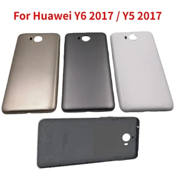 Baterijos Dangtelis Huawei Y6 2017 Y5 2017 Y5-3 Y5-III MYA-U29 MYA-L03 L23 L02 L22 Galiniai galines Duris Padengti Būsto Atveju+Pusėje raktas