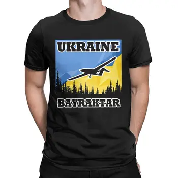 Bayraktar Tb2, Ukraina,Nemokamai Ukraina Ukraina Dizaino marškinėliai vyrams 100% Medvilnės, trumpomis Rankovėmis Marškinėliai, Gimtadienio dovana, Drabužiai