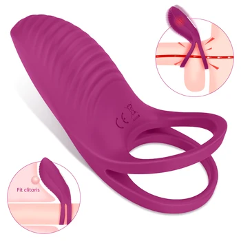 Belaidis Nuotolinio Valdymo Cockring Vibratorius Klitorio Stimuliacija Mova, skirta Penio Žiedas Sekso žaisliukai Vyrams Vyrų Skaistybės Gaidys Žiedai