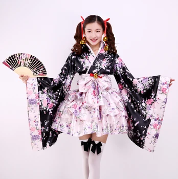 Bliss pure land kimono kambarinės apranga cos senovės Japonų anime pilnas komplektas miela Lolita moterų Cosplay apranga