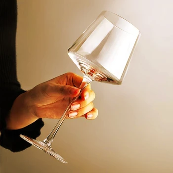 Bordo Vyno taurė Taurė Asmenybės ir Kūrybos Upscale Namuose Nustatyti High-end Pora Prabangus Didelės vertės Goblet Drinkware Valgomasis