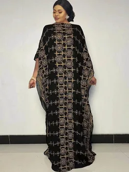 Boubou Afrikinio Femme Afrikos Dashiki Drabužius Didelis Dydis Moterų Maxi Suknelė Batwing Rankovės Ankara Suknelės Mergaitė Grupė Dress 2022