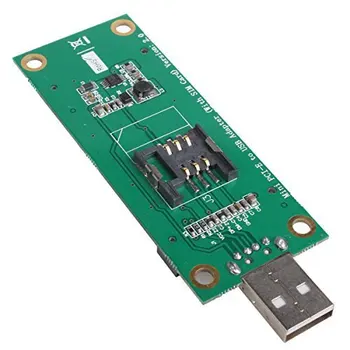 Cablecc CY Mini PCI-E Wireless WWAN į USB Adapteris Kortelę, SIM Kortelės Lizdas Modulio Testavimo Įrankiai