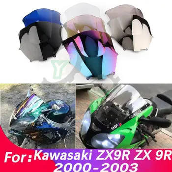 Cafe Racer Motociklo priekinio, galinio Stiklo Motociklą Windscree Vėjo Deflektorius, Skirtas Kawasaki ZX9R Ninja ZX 9R 2000 2001 2002 2003 ZX-9R