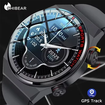 ChiBear Smart Watch Vyrų Ekranas Visada Rodo Laiką Balso Asistentas Vandeniui NFC 