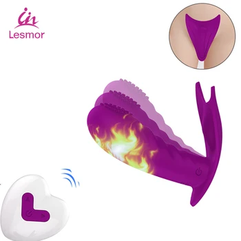 Clit Vibratoriai Moterims G Spot Klitorio Gyvis Stimuliatorius Šildymo Belaidžio Nešiojami Vibratorius Kelnaitės Sekso Žaisliukai Suaugusiems