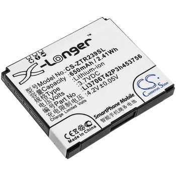 CS 650mAh / 2.41 Wh baterija ZTE R239 Li3706T42P3h453756