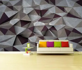 Custom Papel De Parede 3D Šiaurės abstrakčios geometrinės erdvės, modernus tapetai miegamajame apdailos sofa-freskos sienos dokumentų namų dekoro